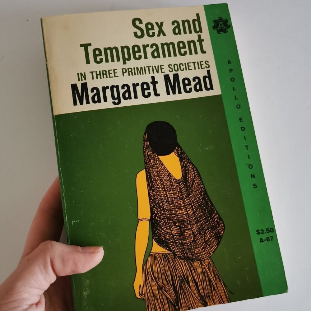 1963 Sex and Temperament by Margaret Mead Paperback Anthropology Study Ethnology